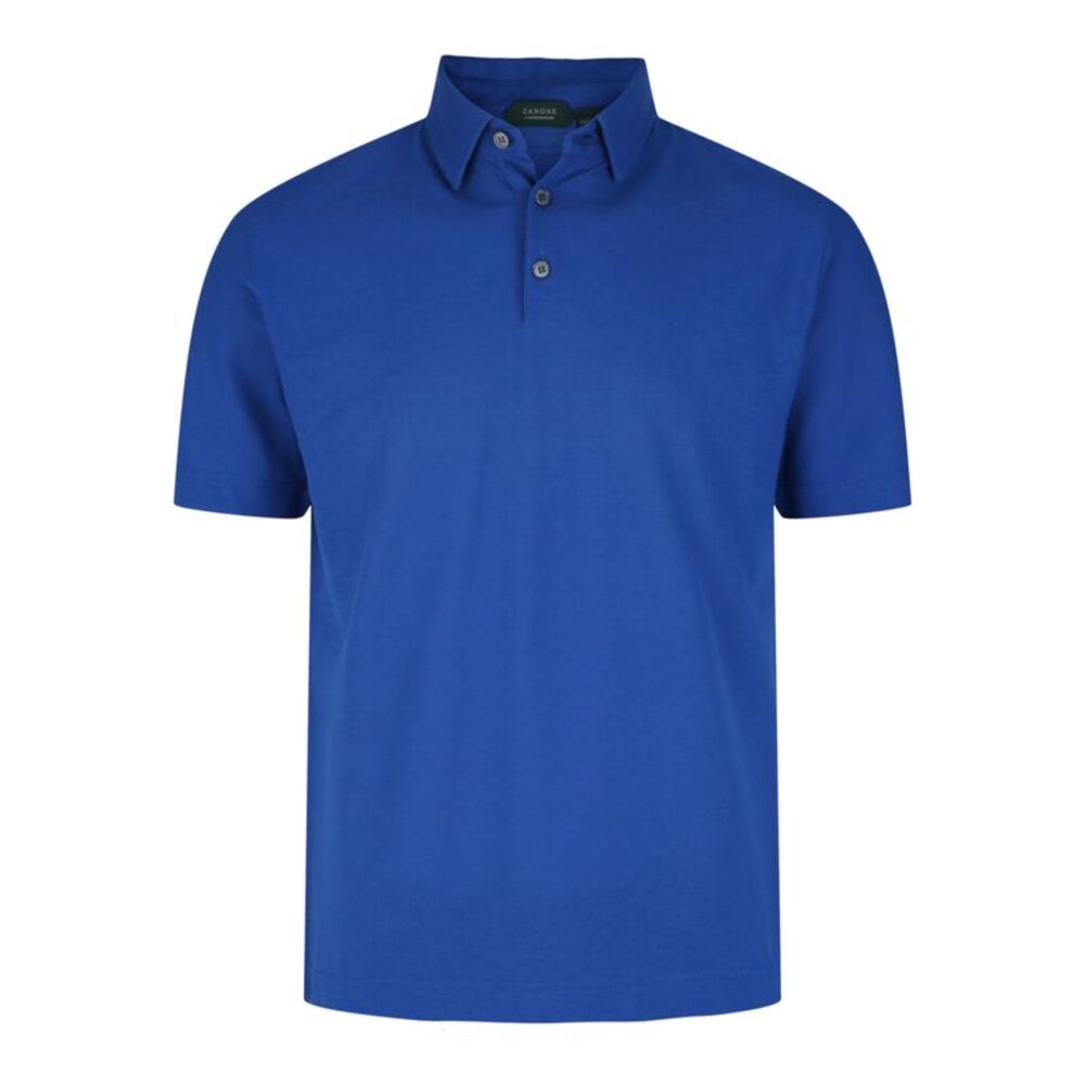 Slowear Zanone Slim-Fit Polo Shirt Blue Mens